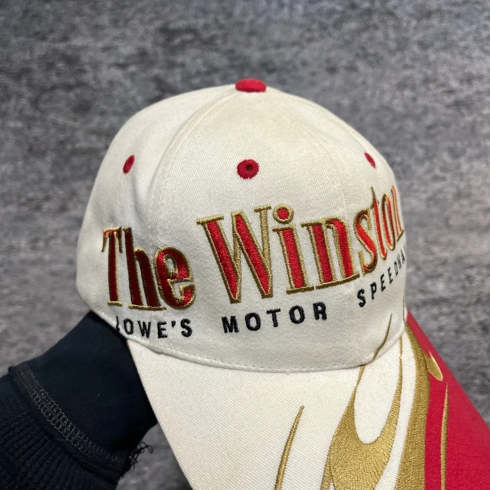 The Winston‎ Lowe's Motor Speedway Snapback Hat Winston Racing NASCAR Adjustable